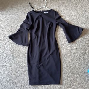 Size 4 calvin klein gray sheath dress